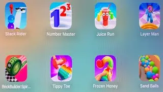Stack Rider,Number Master,Juice Run,Layer Man 3D,Brick Builder,ASMR Tippy Toe,Sand Balls...