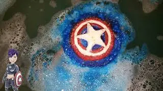 Soothing Habits : Captain America Bath Bomb demo