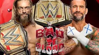 Edge vs CM Punk Undisputed Championship (Bad Blood)