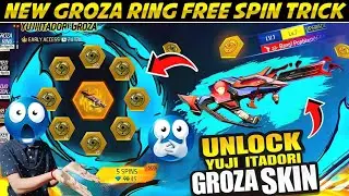 Yuji Itadori Groza Ring Event Free Fire | New Groza Ring Event Spin | Free Fire New Event |