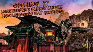 Guild Wars 2 - Opening 27 Lorekeeper's Flight Chests & Moonshadow Bat Griffon Demo!