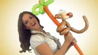 MONKEY IN A TREE Balloon Animal Tutorial - Learn Balloon Animals with Holly!
