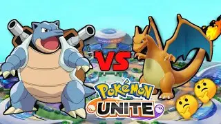pokemon unite blastoise vs charizard//charizard vs blastosise