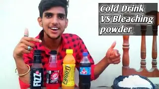Bleach powder vs cold drink | shocking result | colddrink colour remove | cold drink colour gone