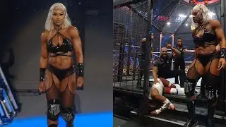 Jade Cargill Attacks Naomi AT Elimination Chamber #jadecargill #naomi #biancabelair #jadecargillwwe