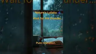 Relaxing Thunderstorm in the Woods ⚡️🌲 #shorts #nature  #music #cozynights #insomnia #piano