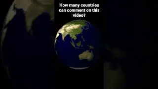 Сколько стран могут прокомментировать это видео? #shorts #countries