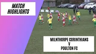Controversy & Injury Time Penalty! |  Milnthorpe Corinthians v Poulton FC | Match Highlights