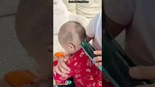 How to Trim Baby&rsquo;s Hair Without Stress? Try the Baby Cordless Vacuum Hair Trimmer!#Shorts