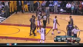 David  West  and Udonis Haslem Fight in Geme 5 ECF