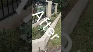 Garden satisfied,  how to clean up your garden, Jim's mowing job #youtubeshorts #shorts #jimsmowing