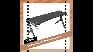 Table Mars Gaming MGDXLRGB Mesa Gaming Ergon&oacute;mica RGB Negro Grande