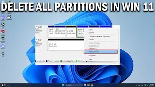 How To Delete All Partitions on a Hard Drive or SSD Using Windows 11 - Easy Fix