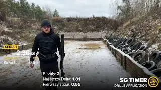 Zobacz jak strzelam dwa popery i ładuje 4 naboje w 2,36 sekundy