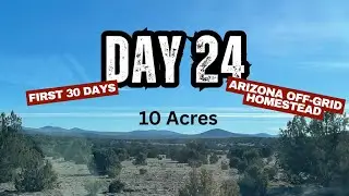 My First 30 Days On My 10 Acre Northern Arizona Off-Grid Homestead - Day 24