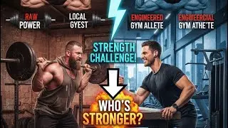 Old school gym vs modern gym strength challenge #motivation 