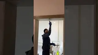 Plastering a Door Opening 🔥 Perfectly Smooth! #diy #construction #workers#stucco