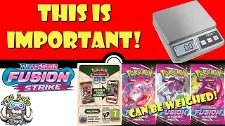 Fusion Strike Packs CAN Be Weighed - This is Important! (Pok&eacute;mon TCG News)
