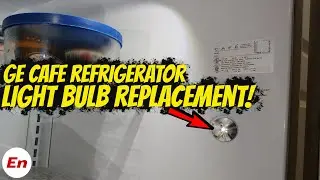 GE Cafe Refrigerator Light Bulb Replacement (Flashing Light Bulb); 2024 Tutorial!
