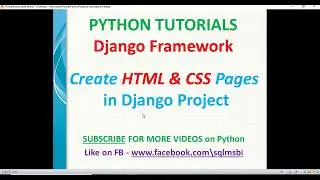 Html and CSS in Django Projects | django html css pages | rendering html templates in django