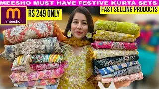 I Tried MEESHO Best Selling 20 Kurta/Kurti Set/Cord Set Haul Starting 249 😍 Honest Review #meesho