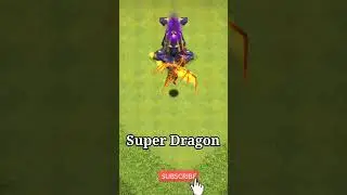 Dragon vs Super Dragon vs MONOLITH -clash of clans #shorts #viral #trending
