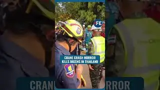 SHOCKING: Deadly Accident in Thailand as Crane Crashes Onto Train | Dozens Feared Trapped