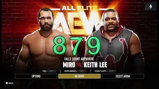 MIRO VS KEITH LEE WITH AEW FIGHT FOREVER ON PS5 PRO