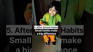 After School Habits for Kids | Tips for Parents #shorts #school #goodhabits