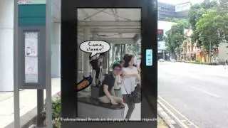 Hugs For Health - Augmented Reality Bus Stop