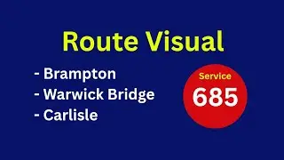 Route Visual | Stagecoach North West Bus Route 685 - Brampton To Carlisle | YX68UXJ/11158