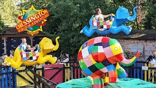 Elmer's Flying Elephants at Chessington World of Adventures (Oct 2021) [4K]