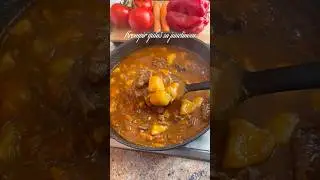 Krompir gula&scaron; sa junetinom🤗 #ivaninkutak #food #kuhinja #kuhajsaivanom #recipe #cooking #recepti