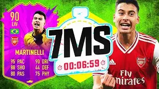 INSANE 90 RATED MARTINELLI!! FUTURE STARS! 7 MINUTE SQUAD BUILDER - FIFA 20 ULTIMATE TEAM