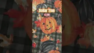 Dollar tree finds #dollartree #tablecloth #fall #falldecor #falldiy #halloween #pumpkin #fyp #shorts