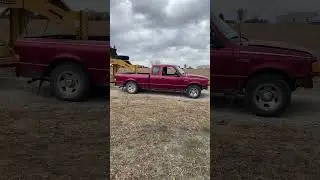 Ford Ranger Tow Test #1 Can it pull a backhoe?? #fordranger #fordtough #heavyhaul #worktruck