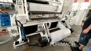 slitting machine shaftless unwinder