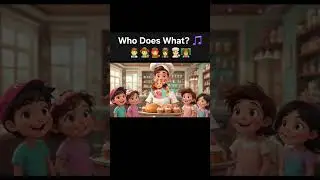 Who Does What? #nurseryrhymes #kidssongs #kidslearning #kids #kidsvideo #professionsforkids
