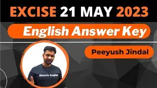 PSSSB Excise Inspector Answer Key || PSSSB Excise English Answer key | Electric English