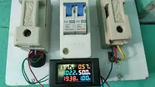 QcSnse Energy Meter 6 in 1, 80V-300V AC 100A Power Meter with Multi-Colour Digital Display