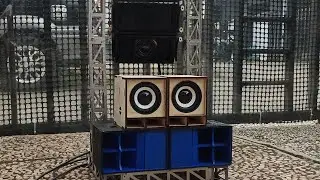 Cek Sound Miniatur . Line Array . Mini scoop . Subpali