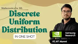 10.32 Discrete Uniform Distribution & Random Variable | Statistics & Probability