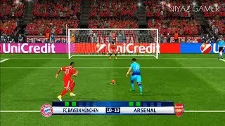 BAYERN MUNICH vs ARSENAL | Penalty Shootout | PES 2017 Gameplay