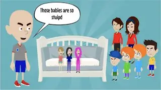 (120K subs special) Emily, Sapphire & Hannah Are Born / Classic Caillou Calls The Triplets Stupid