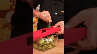 How to eat an entire cucumber WITHOUT cutting your fingers off.