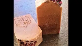 Rose Clay & Rosehip Natural Soap Making & Cutting Cold Process Gradient Soap