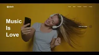 How to make a music website using HTML and CSS Javascript | Add music in Websites