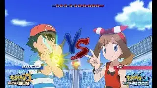 Pokemon Battle USUM: Ash Vs May (Pokemon Companion Wifi Battle)