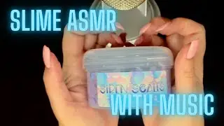 Slime ASMR for Sleep or Focus - Crunchy, Squishy, No Talking, + Music ⭐️😌🎶🌙