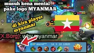 NGE-PRANK !! pake logo MYANMAR auto di remehin adik adik !! alucard aguzz mlbb